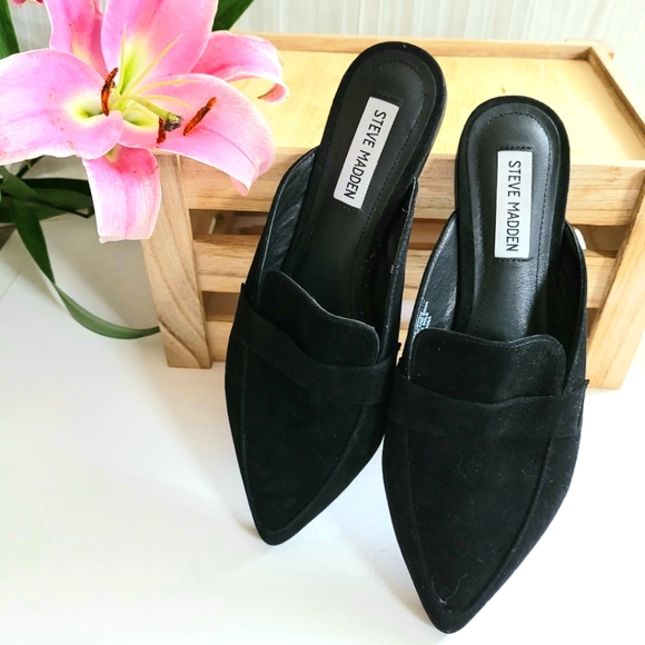 Steve Madden Flavor Flav Suede Mules 